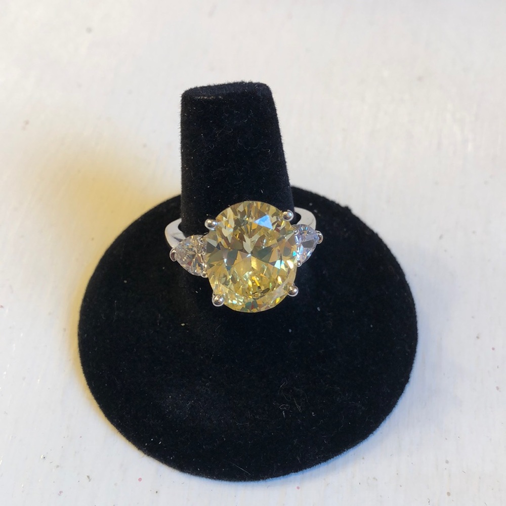 Yellow Canary Engagement Ring CZ